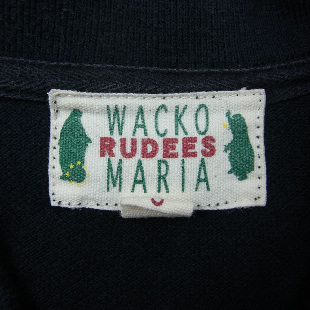 WACKO MARIA ワコマリア マリアワッペン付 半袖シャツ ダークネイビー系 S【中古】
