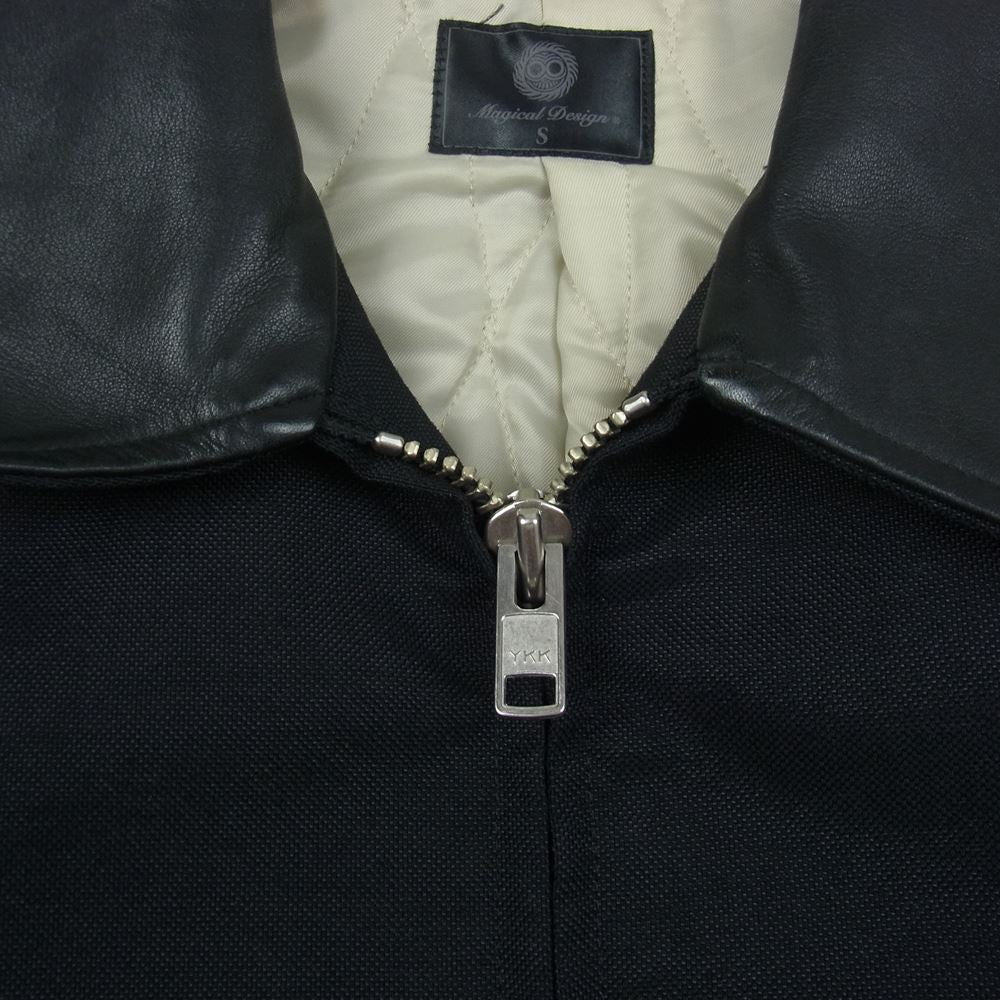Magical Design マジカルデザイン MG-60 レザー コットン ジャケット ブラック系 S【中古】