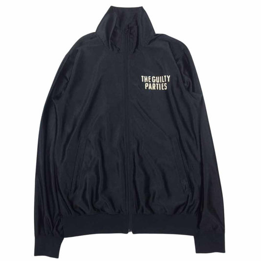 WACKO MARIA ワコマリア 刺繍 サテン トラックジャケット ジャージ ブラック系 S【中古】