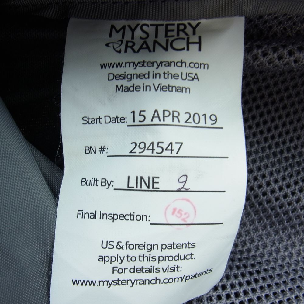 MYSTERY RANCH ミステリーランチ 2Day ASSAULT 2デイアサルトバックパック リュック  ブラック系【中古】