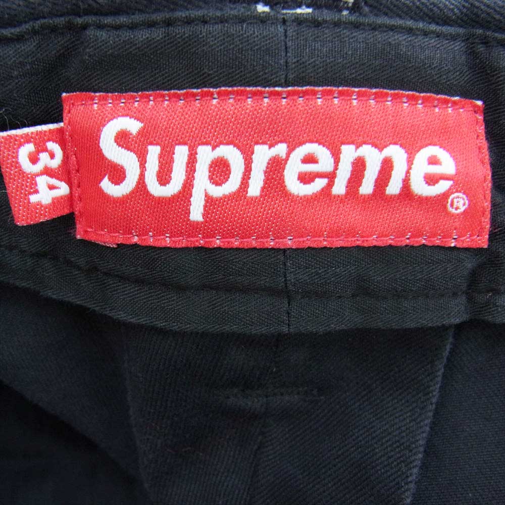 Supreme シュプリーム 23SS × Gonz Poems Chino Pant Black SIZE 34 ゴンズ ポウム チノー パンツ ブラック系 34【極上美品】【中古】