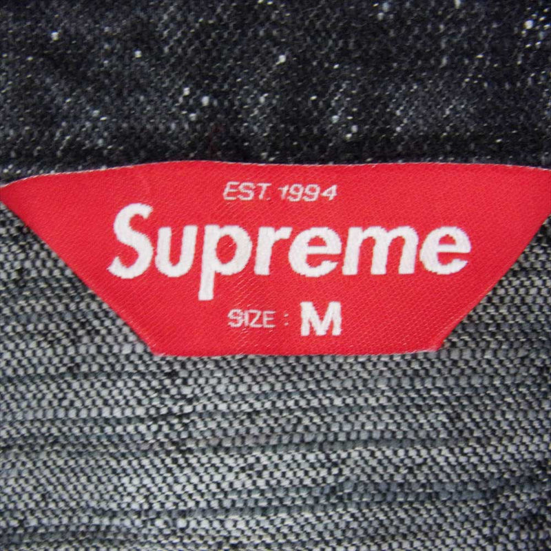 Supreme シュプリーム 23SS Archive Denim Jacquard Trucker Jacket Black Medium ジャガード トラッカー デニムジャケット ブラック系 M【新古品】【未使用】【中古】