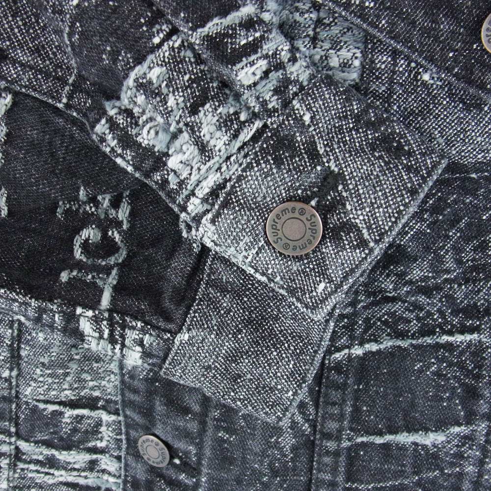 Supreme Archive Denim Trucker Men Jacket - Black | Supreme Archive Denim Trucker Jacket | Gジャンデニムジャケット