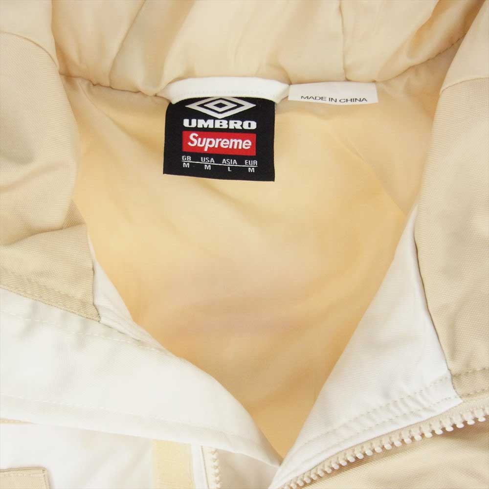 Supreme シュプリーム 23SS × Umbro Hooded Anorak アンブロ フーディー アノラック ナイロン ジャケット M オフホワイト系 USA:M【新古品】【未使用】【中古】