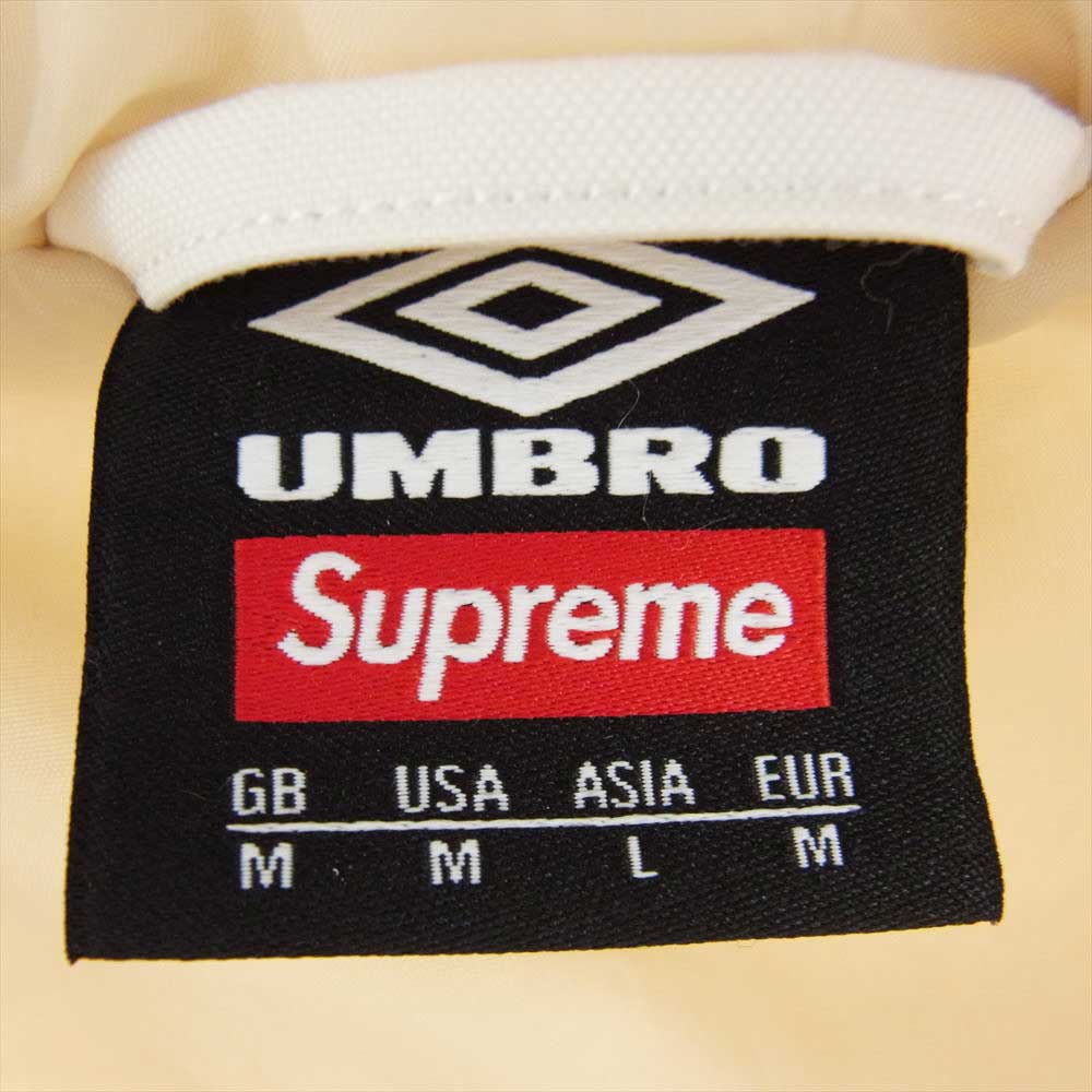 Supreme シュプリーム 23SS × Umbro Hooded Anorak アンブロ フーディー アノラック ナイロン ジャケット M オフホワイト系 USA:M【新古品】【未使用】【中古】