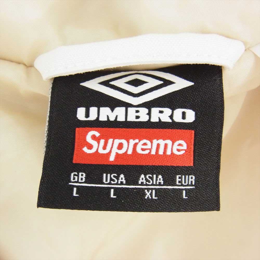Supreme シュプリーム 23SS × Umbro Hooded Anorak アンブロ フーディー アノラック ナイロン ジャケット L オフホワイト系 USA:L【新古品】【未使用】【中古】