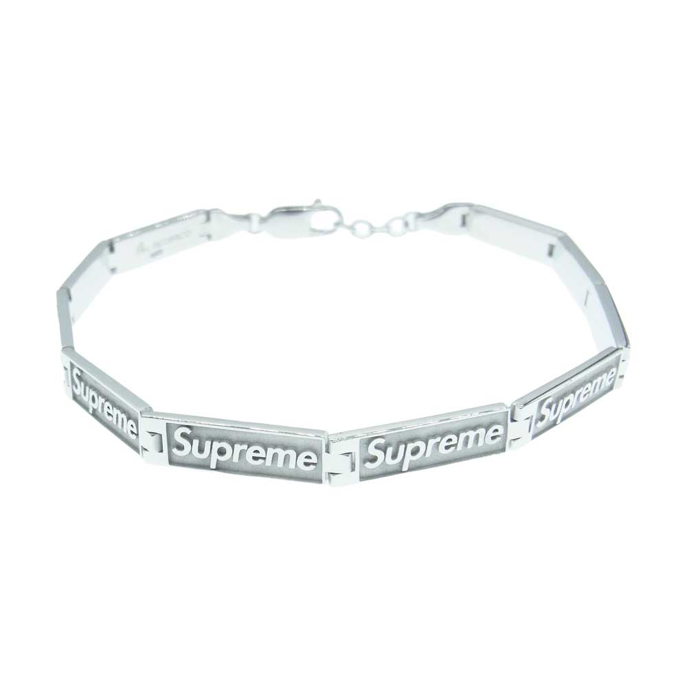 Supreme シュプリーム 23SS × Jacob & Co Logo Link Bracelet Sterling Silver ジェイコブ  ロゴ リング ブレスレット スターリング シルバー シルバー系【新古品】【未使用】【中古】