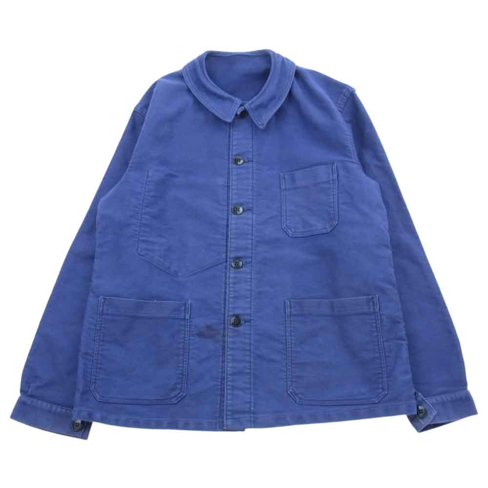 ビューフォート 50s 60s ヴィンテージ フレンチ ワーク モールスキン ジャケット ブルー系 48【中古】