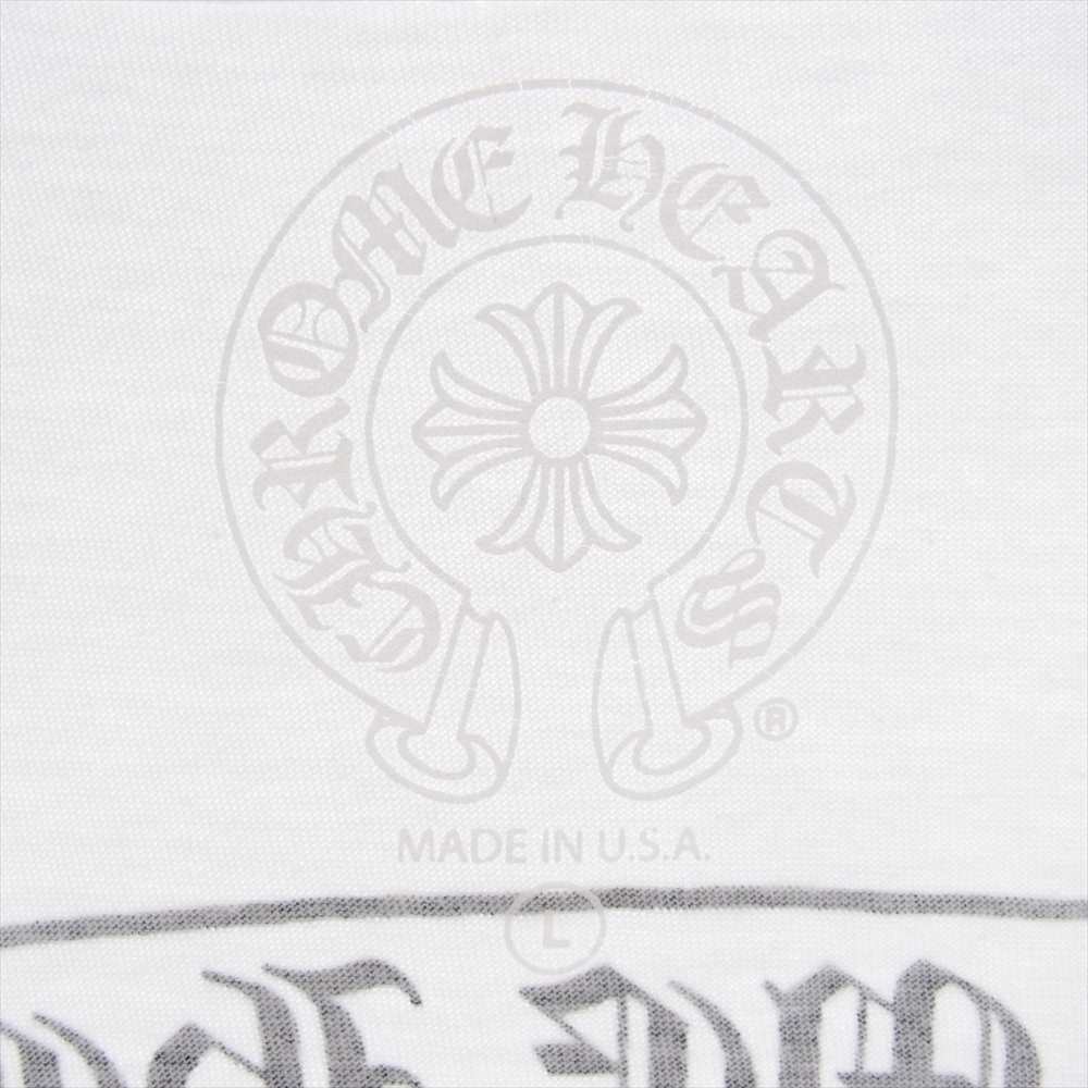CHROME HEARTS クロムハーツ（原本無） マルチカラー セメタリークロス Tシャツ 半袖 ホワイト系 L【中古】