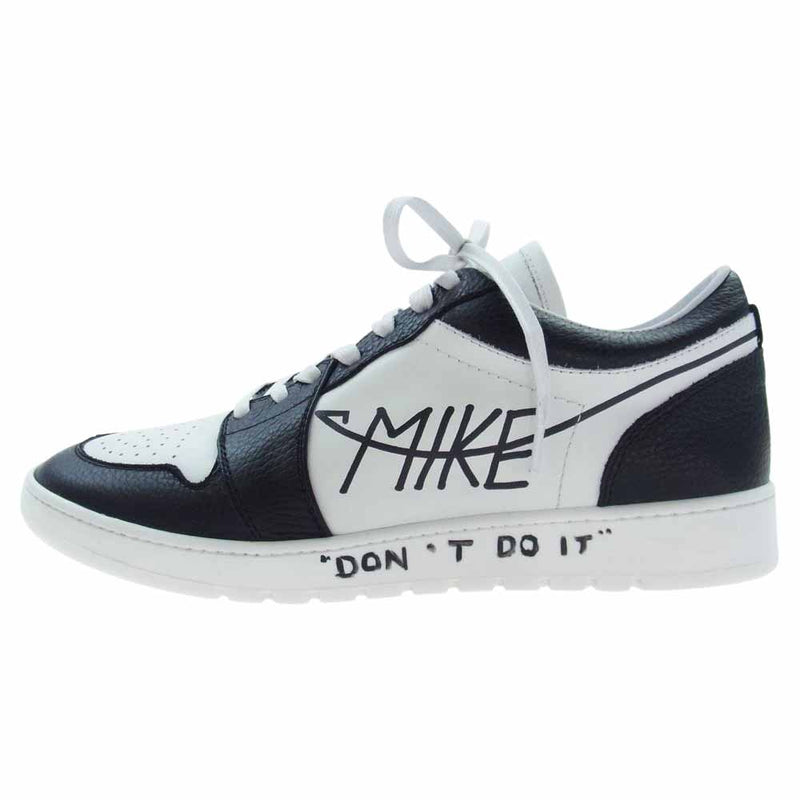マイク MIKE01-BLACK WHITE010 DON'T DO IT sneaker blackv × white panda ローカット スニーカー ブラック系 ホワイト系 42【美品】【中古】