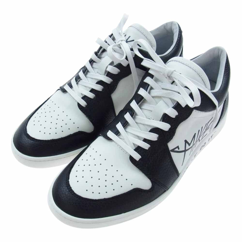 マイク MIKE01-BLACK WHITE010 DON'T DO IT sneaker blackv × white panda ローカット スニーカー ブラック系 ホワイト系 42【美品】【中古】