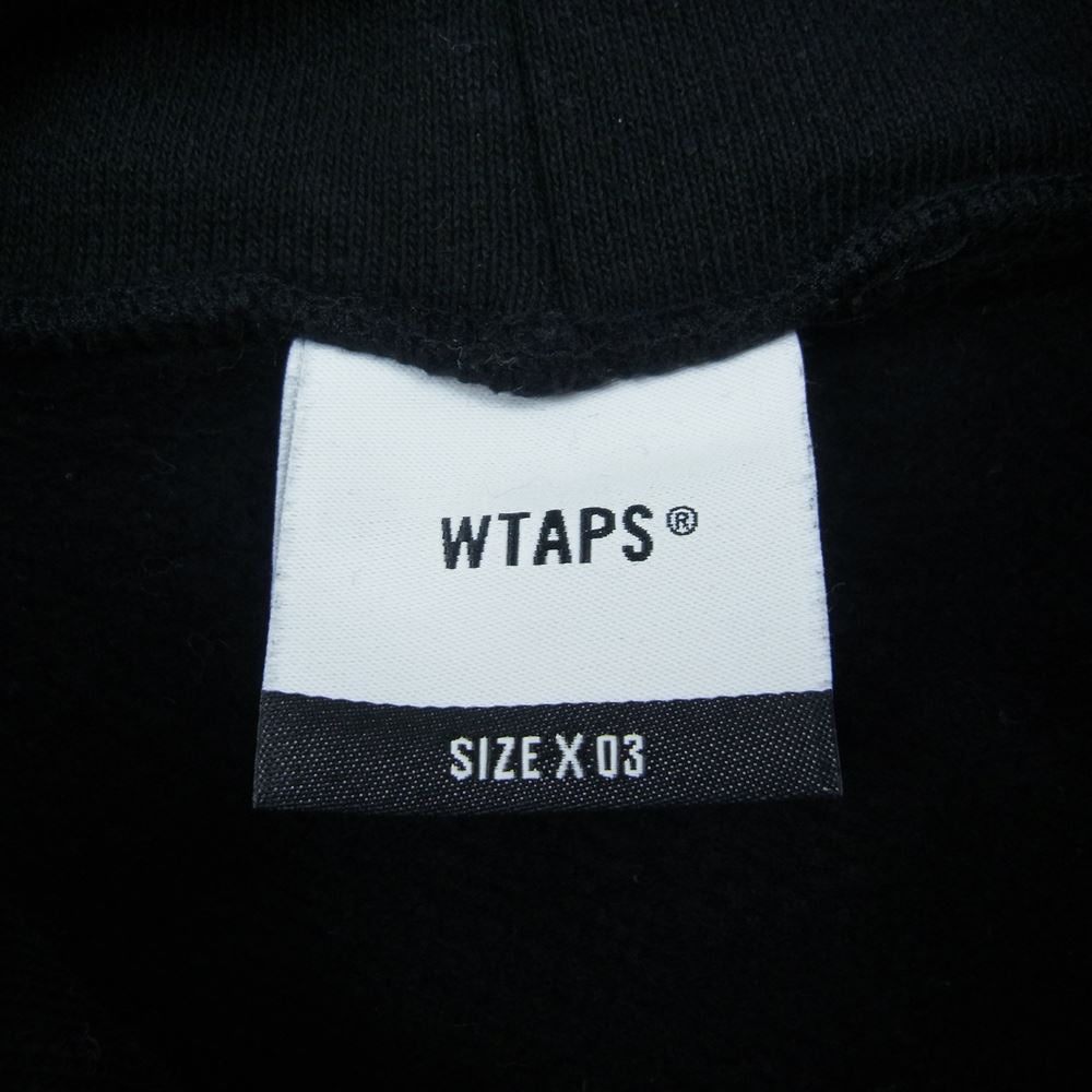 WTAPS ダブルタップス 22AW 222ATDT-HPM01S CRST HOODY フーディ スウェット パーカー ブラック系 03【中古】