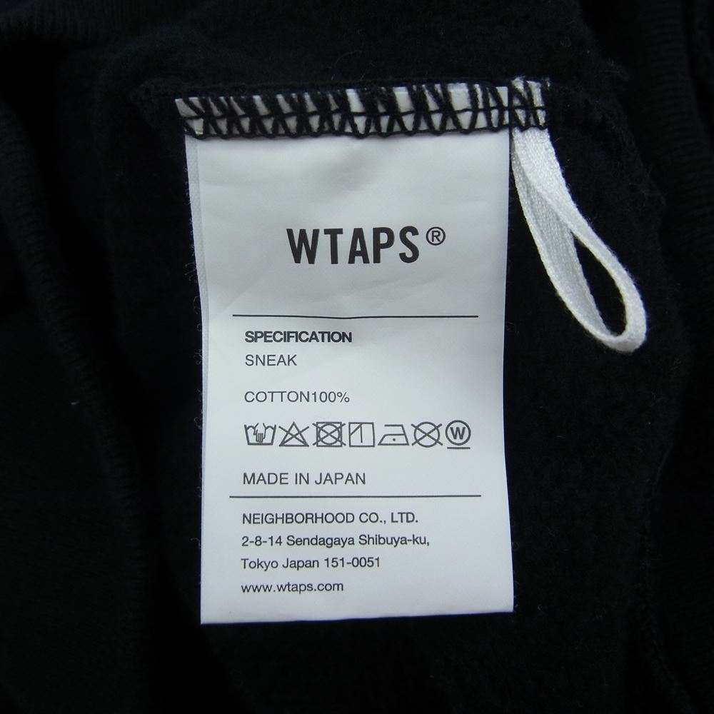 WTAPS ダブルタップス 22AW 222ATDT-HPM01S CRST HOODY フーディ スウェット パーカー ブラック系 03【中古】