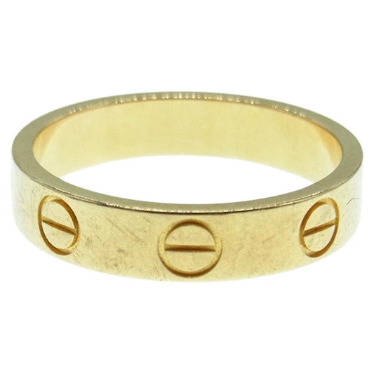CARTIER カルティエ 販売証明書付属 K18 750 ミニ ラブ リング 7号【中古】