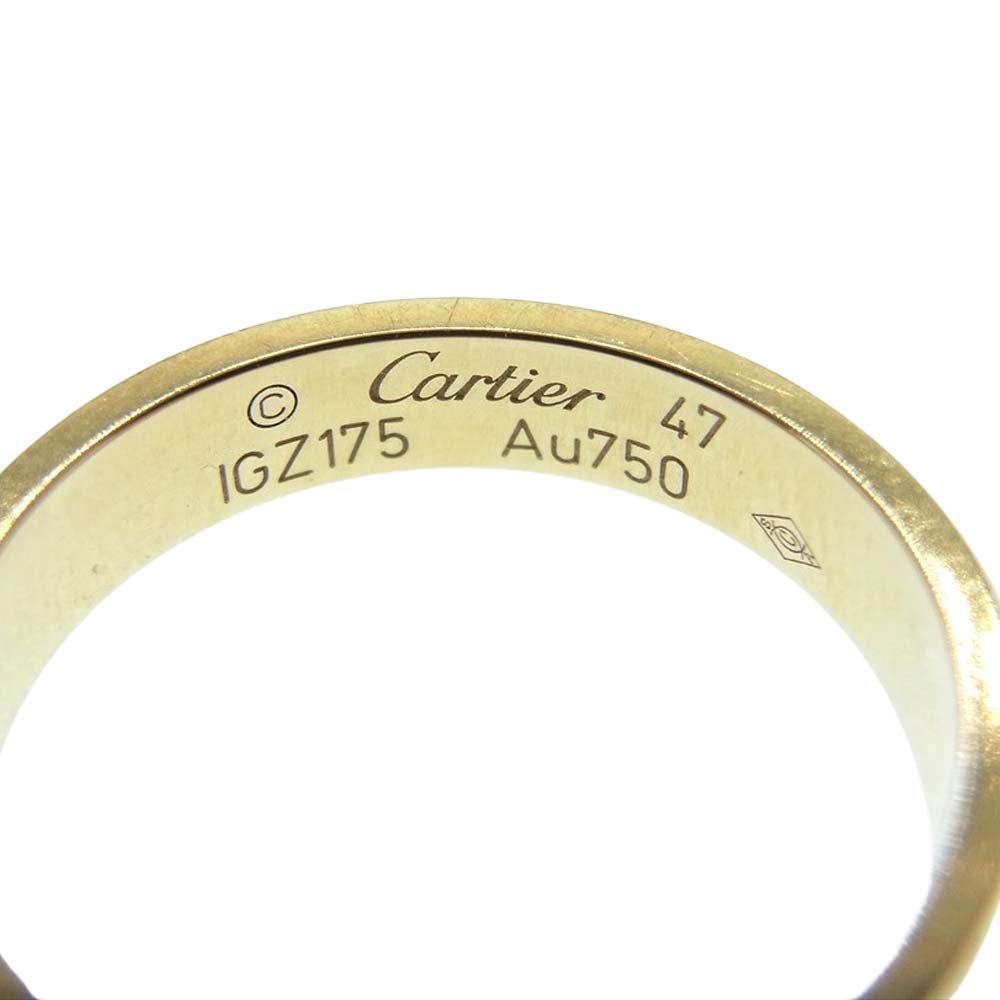 CARTIER カルティエ 販売証明書付属 K18 750 ミニ ラブ リング 7号【中古】