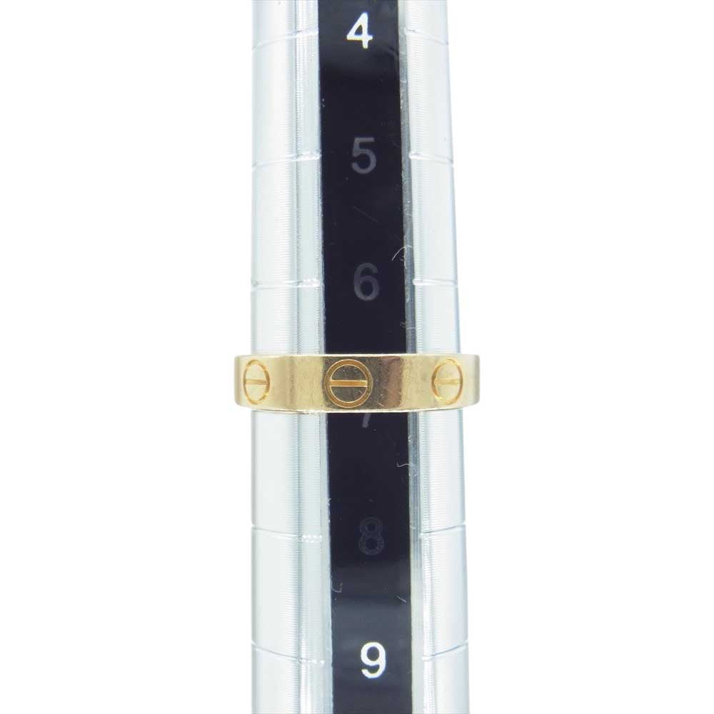 CARTIER カルティエ 販売証明書付属 K18 750 ミニ ラブ リング 7号【中古】