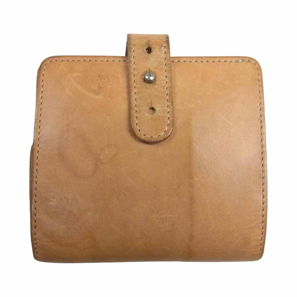アーツアンドサイエンス JABARA SHORT WALLET ジャバラ ウォレット 二つ折り財布 ベージュ系【中古】