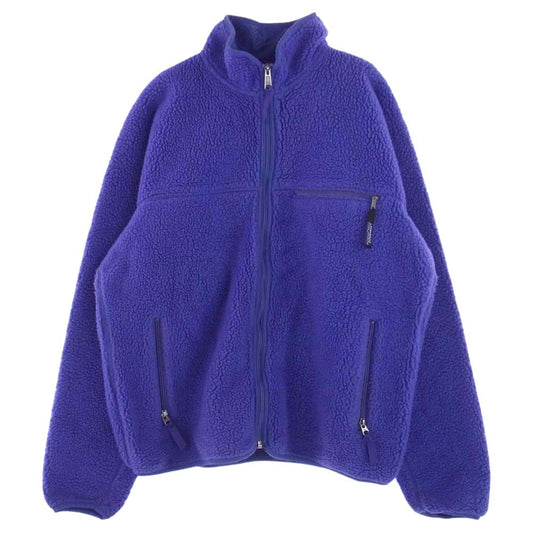patagonia パタゴニア 25511 91年製 ベビーレトロカーディガン フリース ジャケット USA製 アメリカ製 パープル系 L【中古】