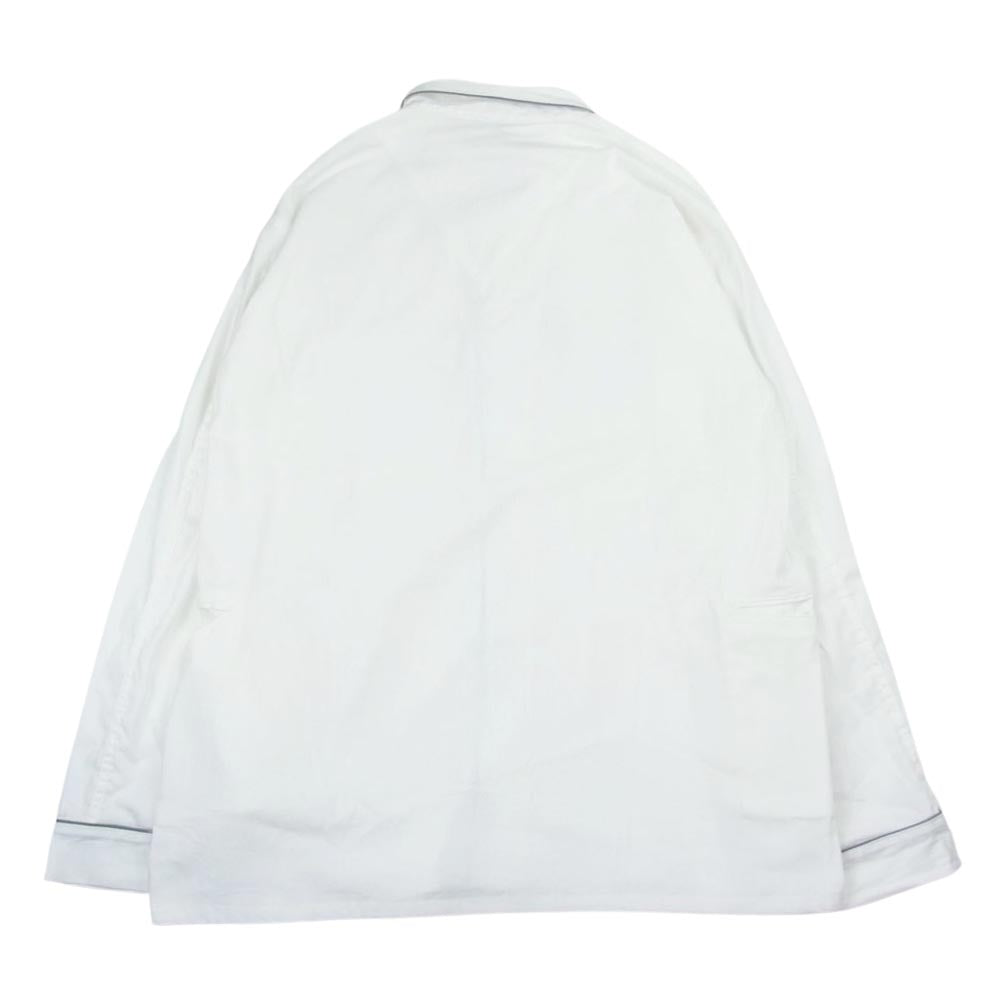 SASAFRAS ササフラス SF-231995 Gardening At Night Half 5.5oz Denim ガーデニング アット ナイト ハーフ 長袖 シャツ ホワイト系 XL【極上美品】【中古】