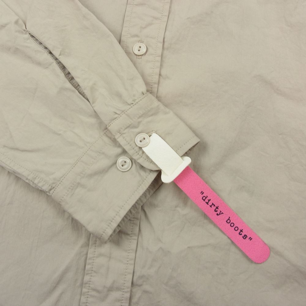 MOUNTAIN RESEARCH マウンテンリサーチ MTR-3671 HOLIDAY Shirt BEIGE ホリデイ バック刺繍 長袖 シャツ ベージュ系 XL【美品】【中古】