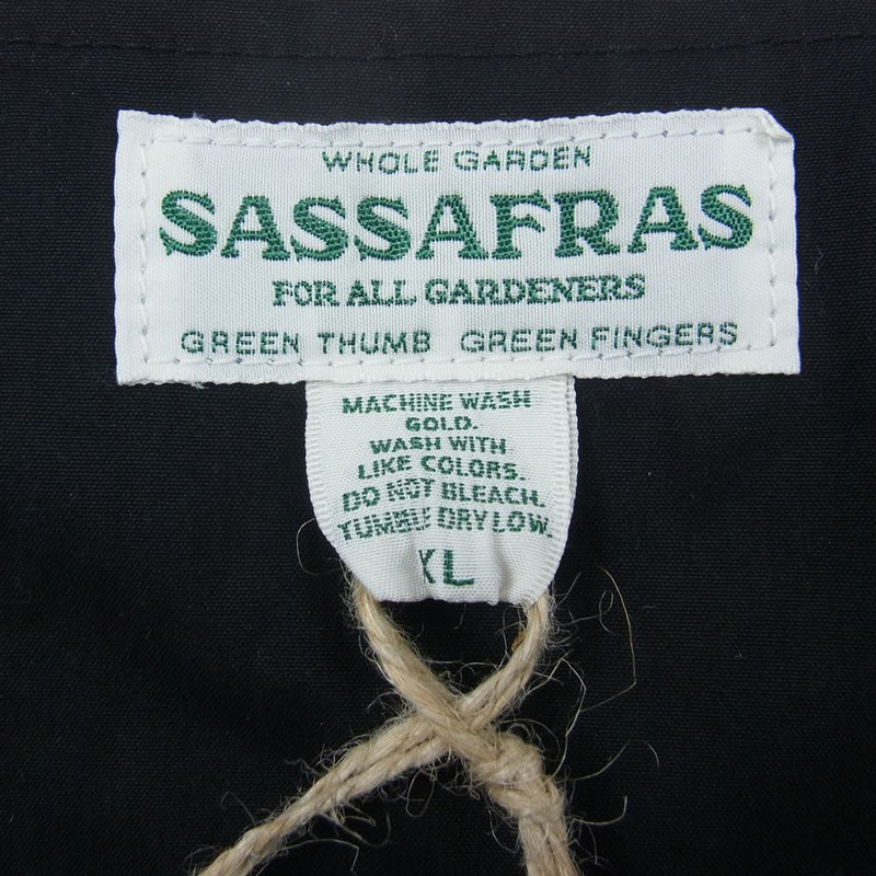 SASAFRAS ササフラス SF-221949 Overgrown Hiker Vest C/N Oxford オーバーグロウン ハイカー ベスト ブラック ブラック系 XL【極上美品】【中古】