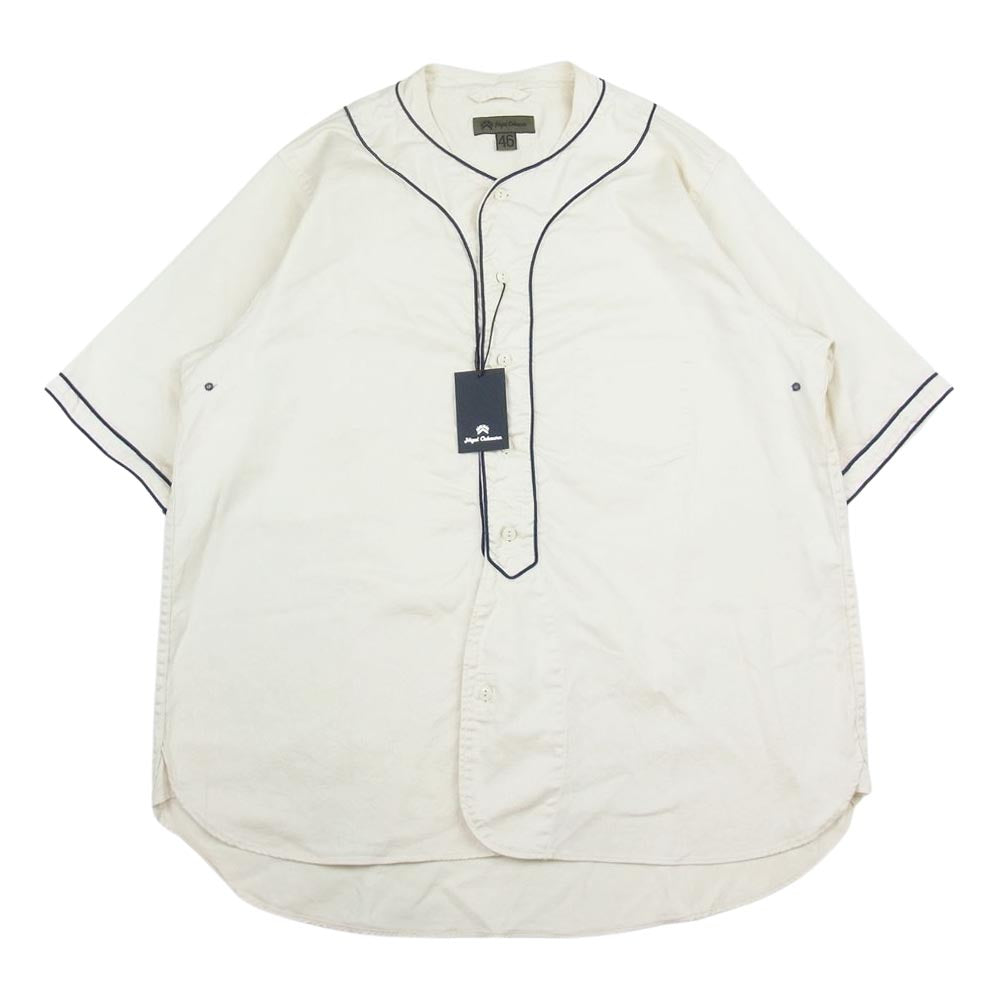 Nigel Cabourn ナイジェルケーボン 8046-00-11001 BASEBALL SHIRT S/S TYPE2 ベースボール 半袖 シャツ アイボリー アイボリー系 46【極上美品】【中古】