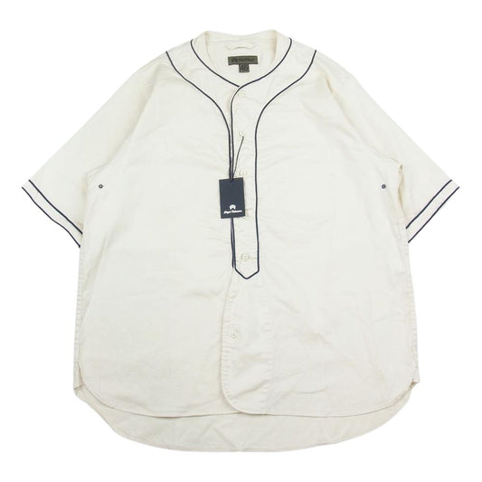 Nigel Cabourn ナイジェルケーボン 8046-00-11001 BASEBALL SHIRT S/S TYPE2 ベースボール 半袖 シャツ アイボリー アイボリー系 46【極上美品】【中古】