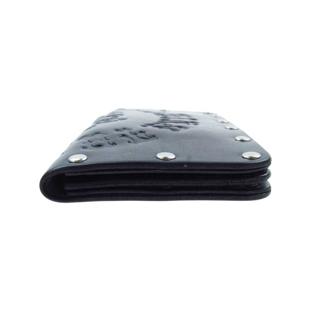 TENDERLOIN テンダーロイン HOSANNA BS WALLET ホザーナ ボルネオスカル ロング ウォレット ウォレットチェーン付き ブラック系【中古】