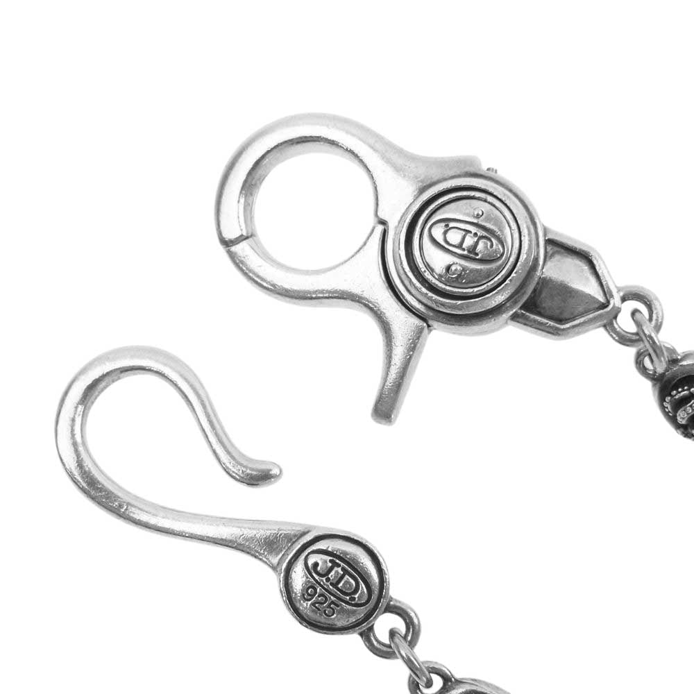 Justin Davis ジャスティンデイビス SWJ135 MED QE2 クラウン シルバー ウォレット チェーン【中古】