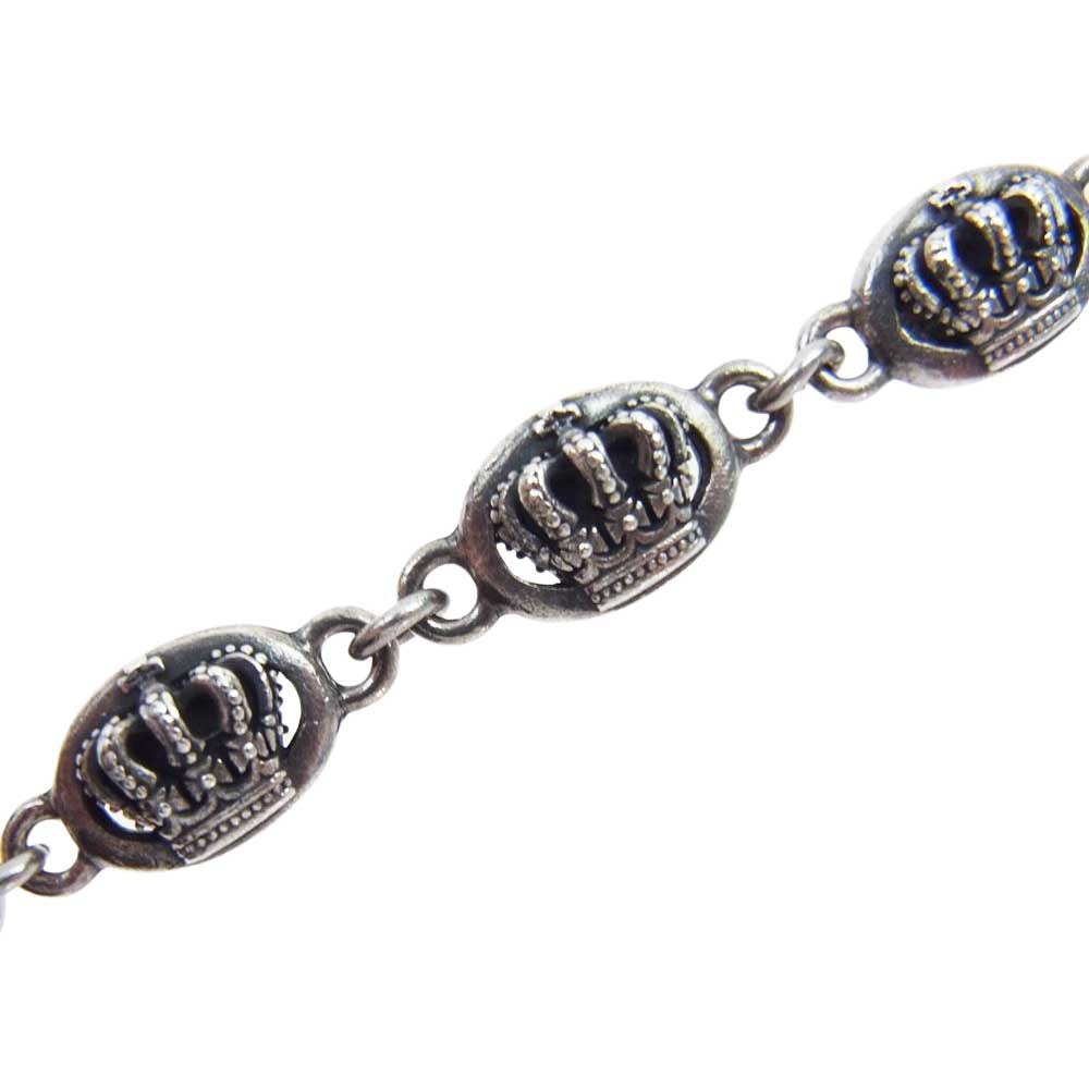 Justin Davis ジャスティンデイビス SWJ135 MED QE2 クラウン シルバー ウォレット チェーン【中古】