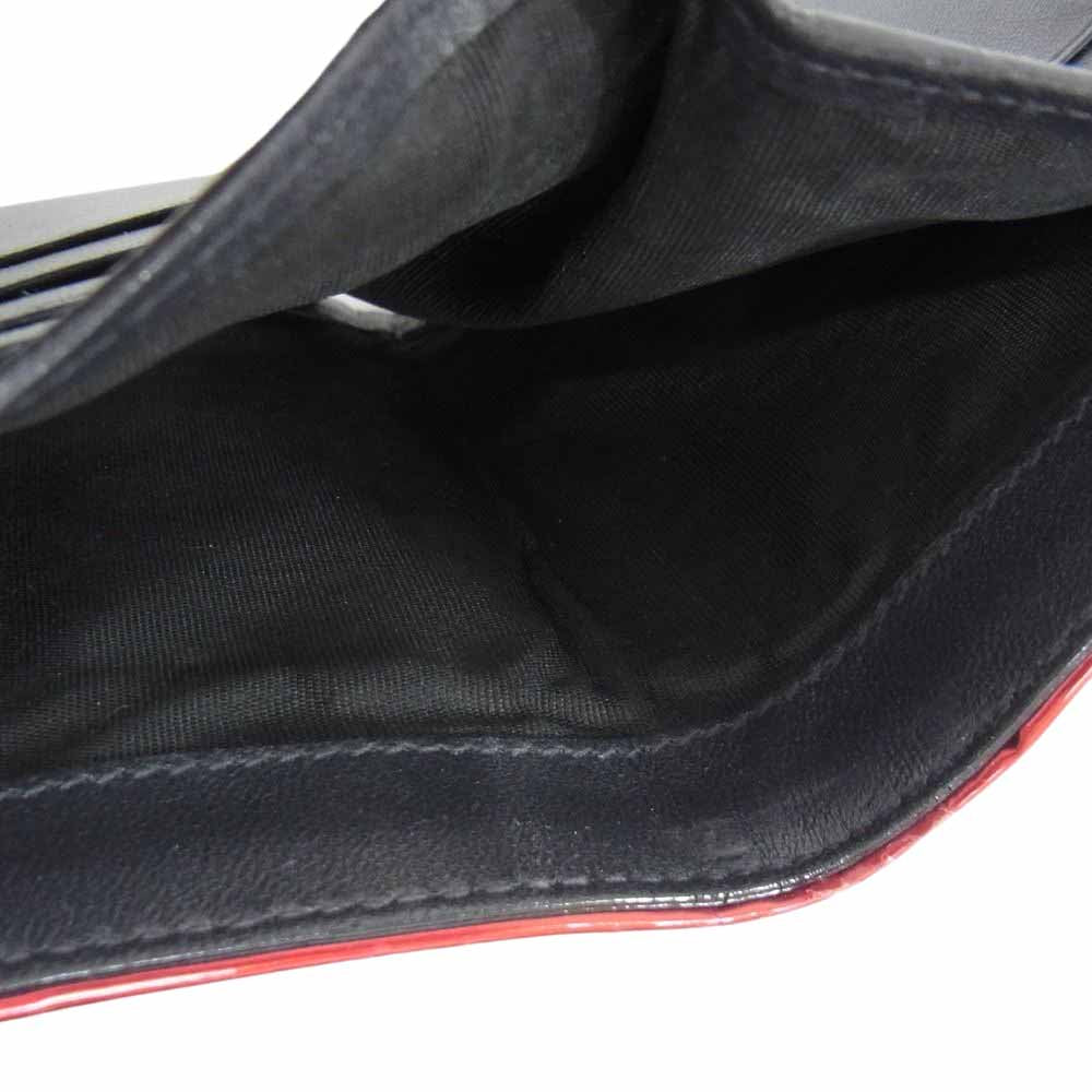 Dior ディオール ディオラマ パテント ウォレット 財布 レッド系【中古】