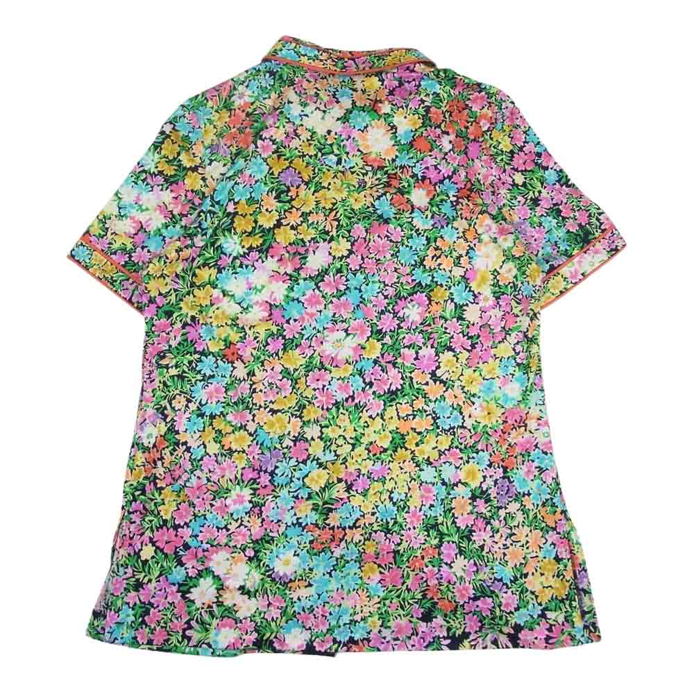 LEONARD レオナール 花柄 パイピング ブラウス  マルチカラー系 L【美品】【中古】