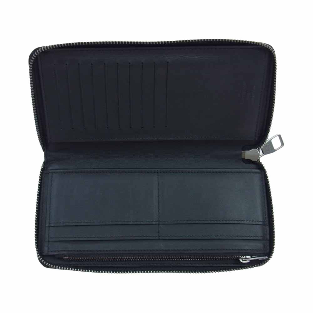 LOUIS VUITTON ルイ・ヴィトン N63548 ダミエ アンフィニ ジッピーウォレット ヴェルティカル ラウンドファスナー 財布 ブラック系【中古】