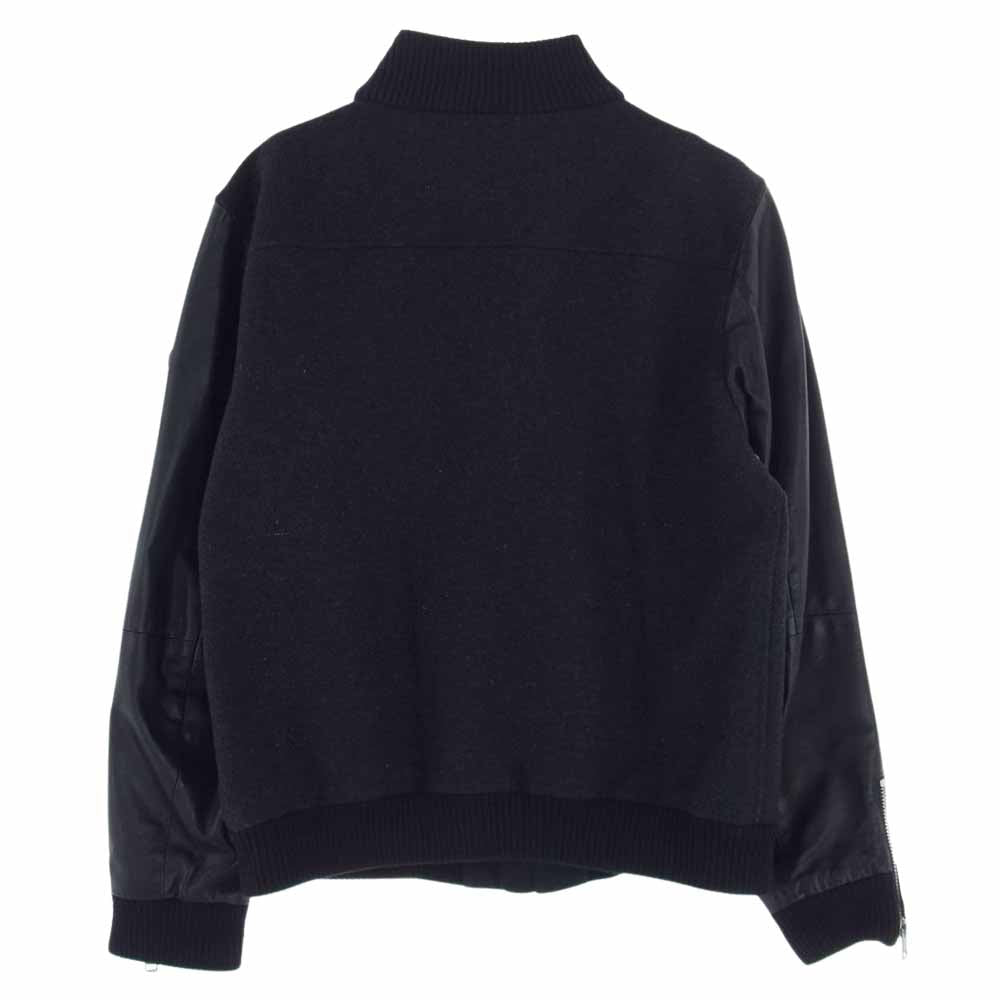 DIESEL ディーゼル レザー切替え ジャケット ブラック系 XL【中古】