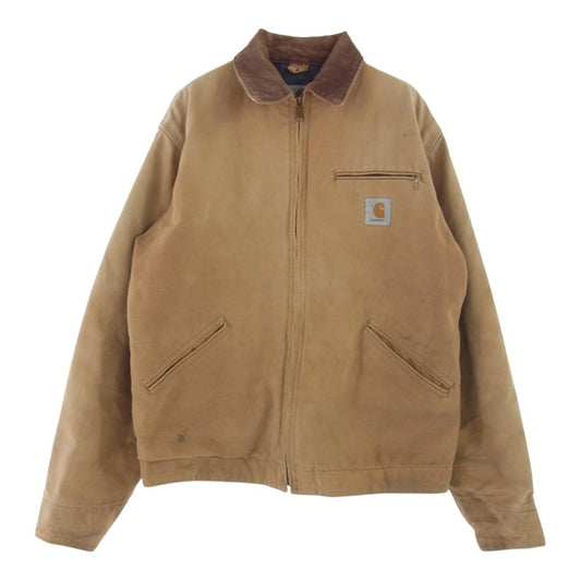Carhartt カーハート 68LJT ヴィンテージ デトロイト ジャケット ダック ブランケット ライナー付き ライトブラウン系 ブラウン系 42【中古】