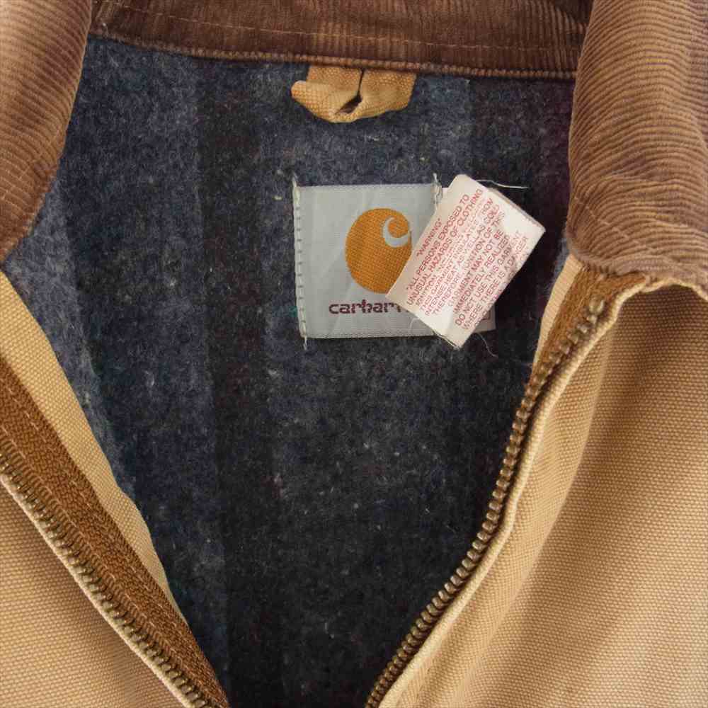 Carhartt カーハート 68LJT ヴィンテージ デトロイト ジャケット ダック ブランケット ライナー付き ライトブラウン系 ブラウン系 42【中古】