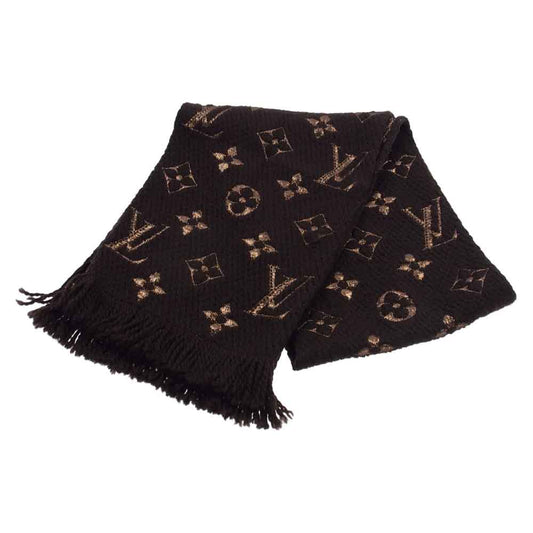 LOUIS VUITTON ルイ・ヴィトン M71383  エシャルプ ロゴマニア シャイン マロン ブラウン系【中古】