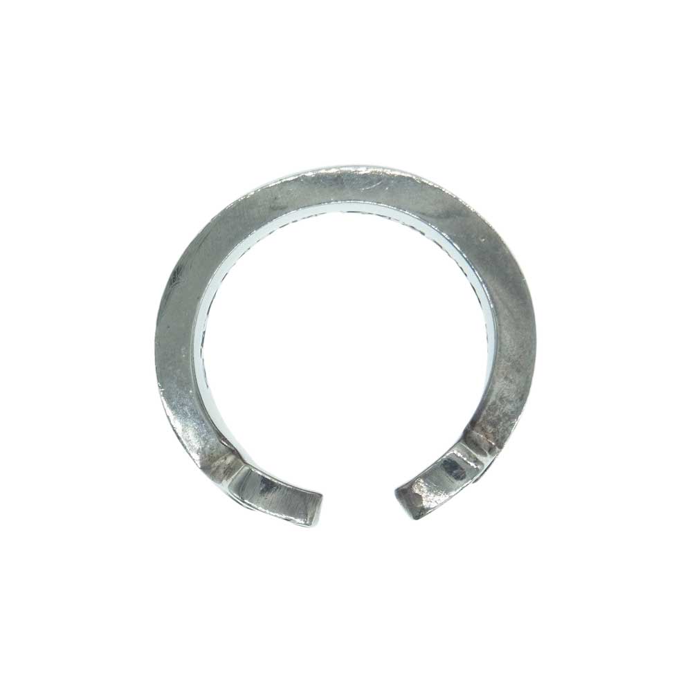 CHROME HEARTS クロムハーツ（原本無） ラージ スクロール ラベル リング シルバー系 19号【中古】