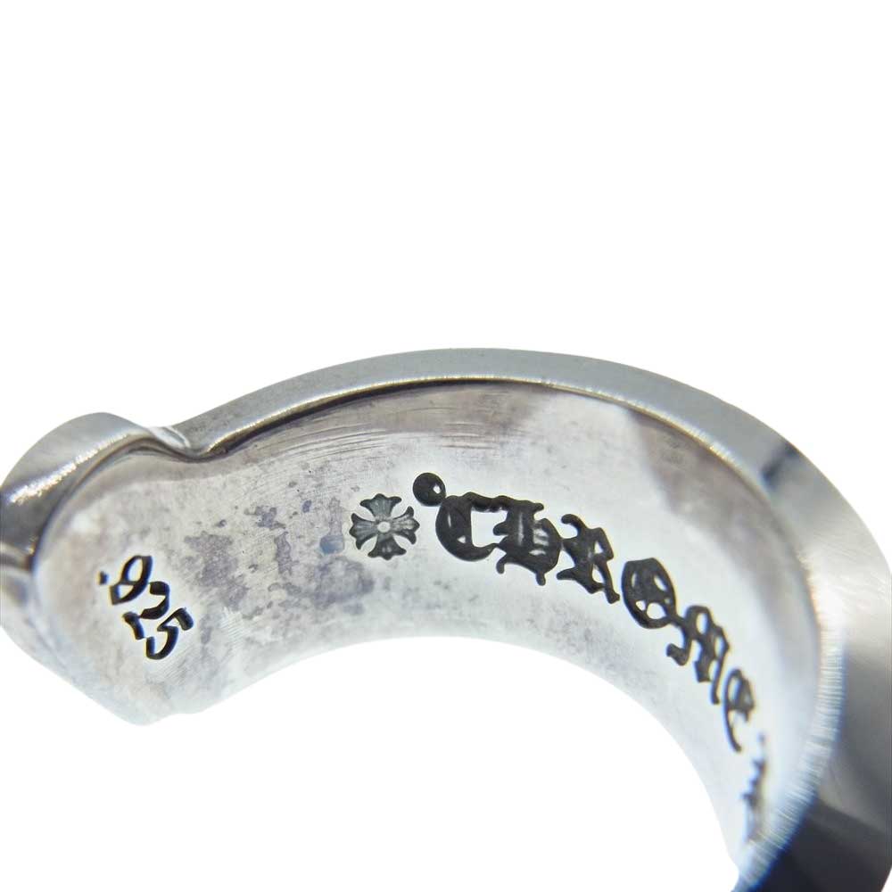 CHROME HEARTS クロムハーツ（原本無） ラージ スクロール ラベル リング シルバー系 19号【中古】