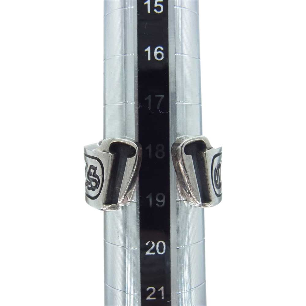 CHROME HEARTS クロムハーツ（原本無） ラージ スクロール ラベル リング シルバー系 19号【中古】