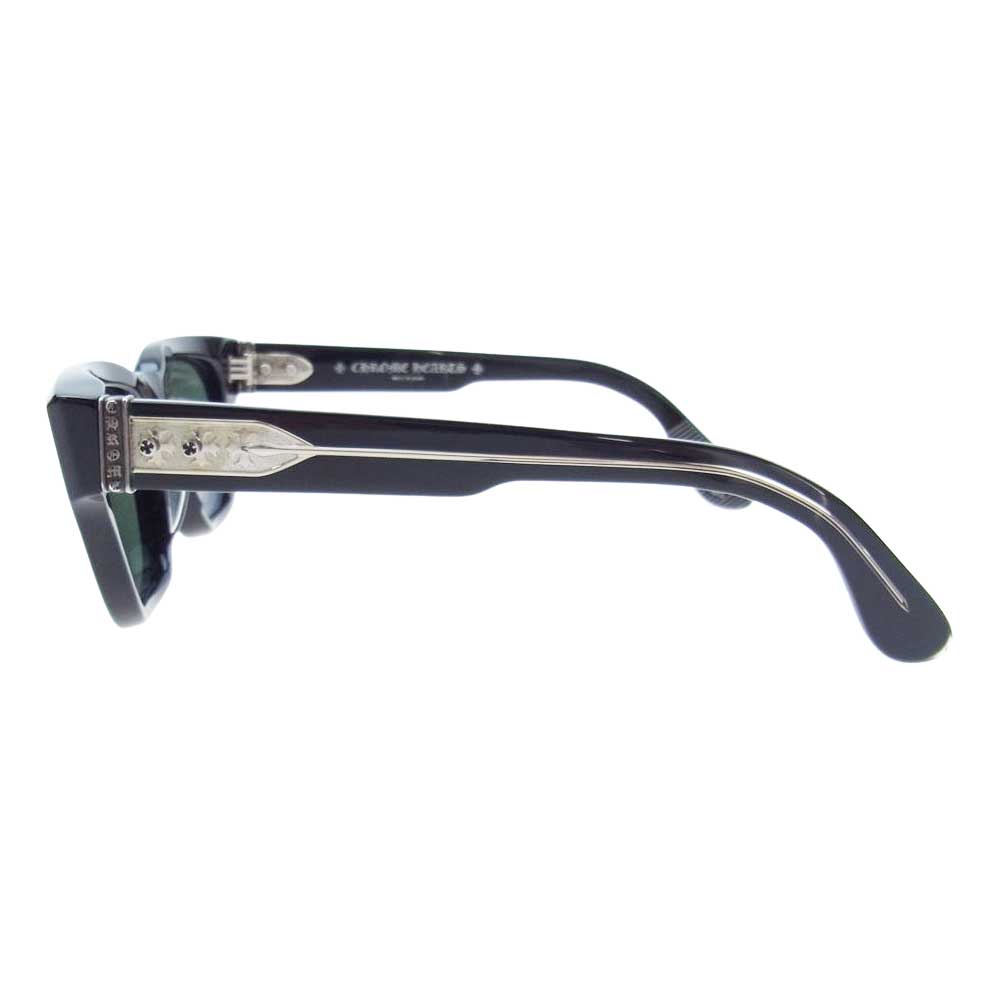 CHROME HEARTS クロムハーツ（原本無） 購入店スタンプ印字冊子付属 MIDIXATHRILL II サングラス アイウェア 眼鏡 ブラック系【中古】