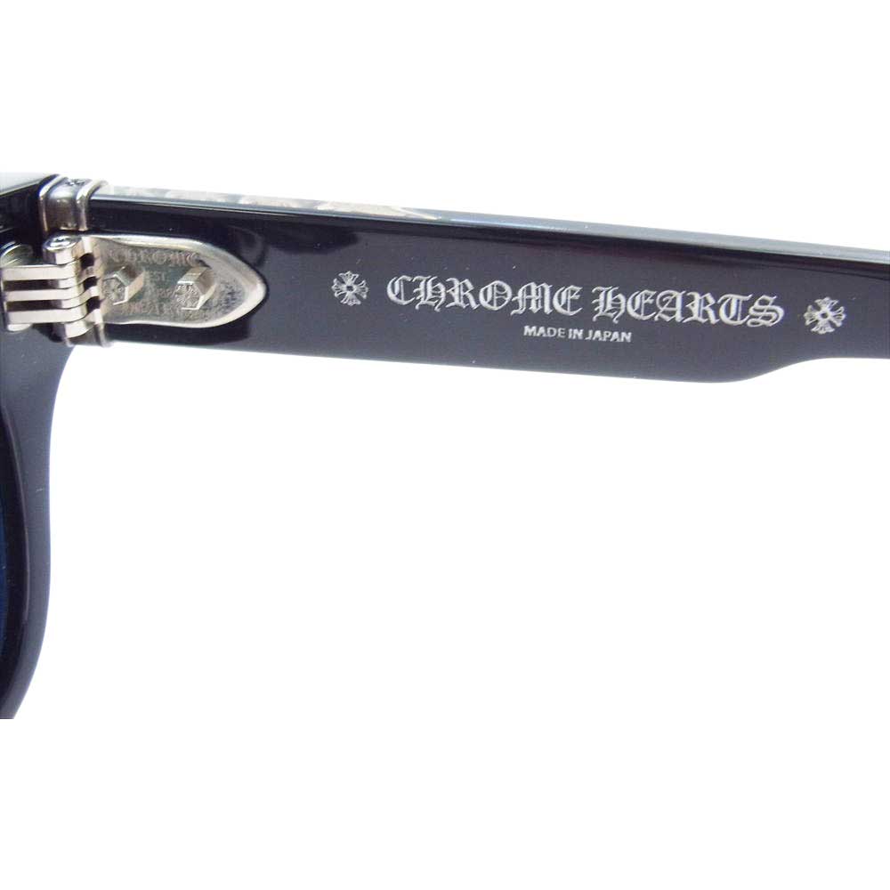 CHROME HEARTS クロムハーツ（原本無） 購入店スタンプ印字冊子付属 MIDIXATHRILL II サングラス アイウェア 眼鏡 ブラック系【中古】