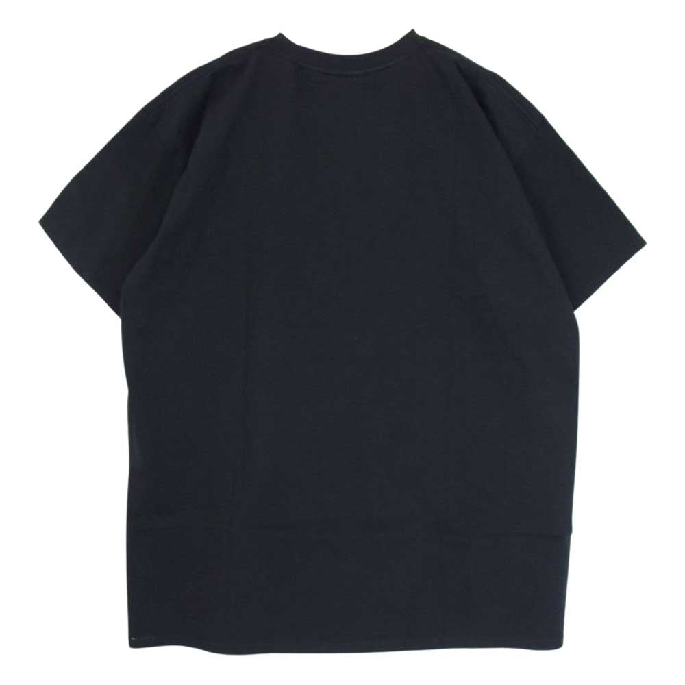BRU NA BOINNE ブルーナボイン 23SS KB-026-99 × FRUIT OF THE LOOM フルーツオブザルーム 子煩悩レスラー プリント 半袖 Tシャツ ブラック系 XL【新古品】【未使用】【中古】