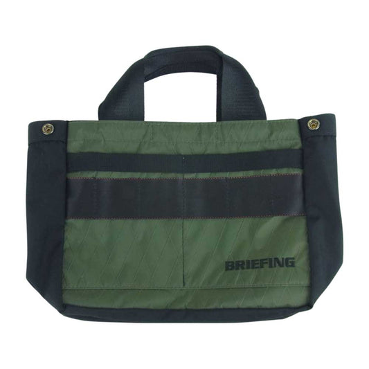 BRIEFING ブリーフィング BG1732402 CART TOTE カート トート バッグ カーキ系 ブラック系【極上美品】【中古】