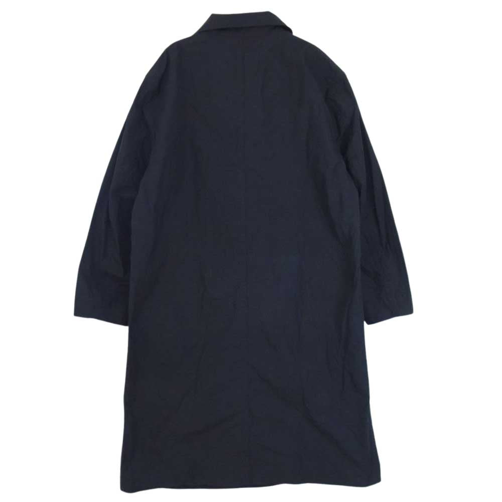 MARGARET HOWELL マーガレットハウエル 596-2110502 MHL. PROOFED COTTON POPLIN ステンカラー ロング コート ネイビー系 S【中古】