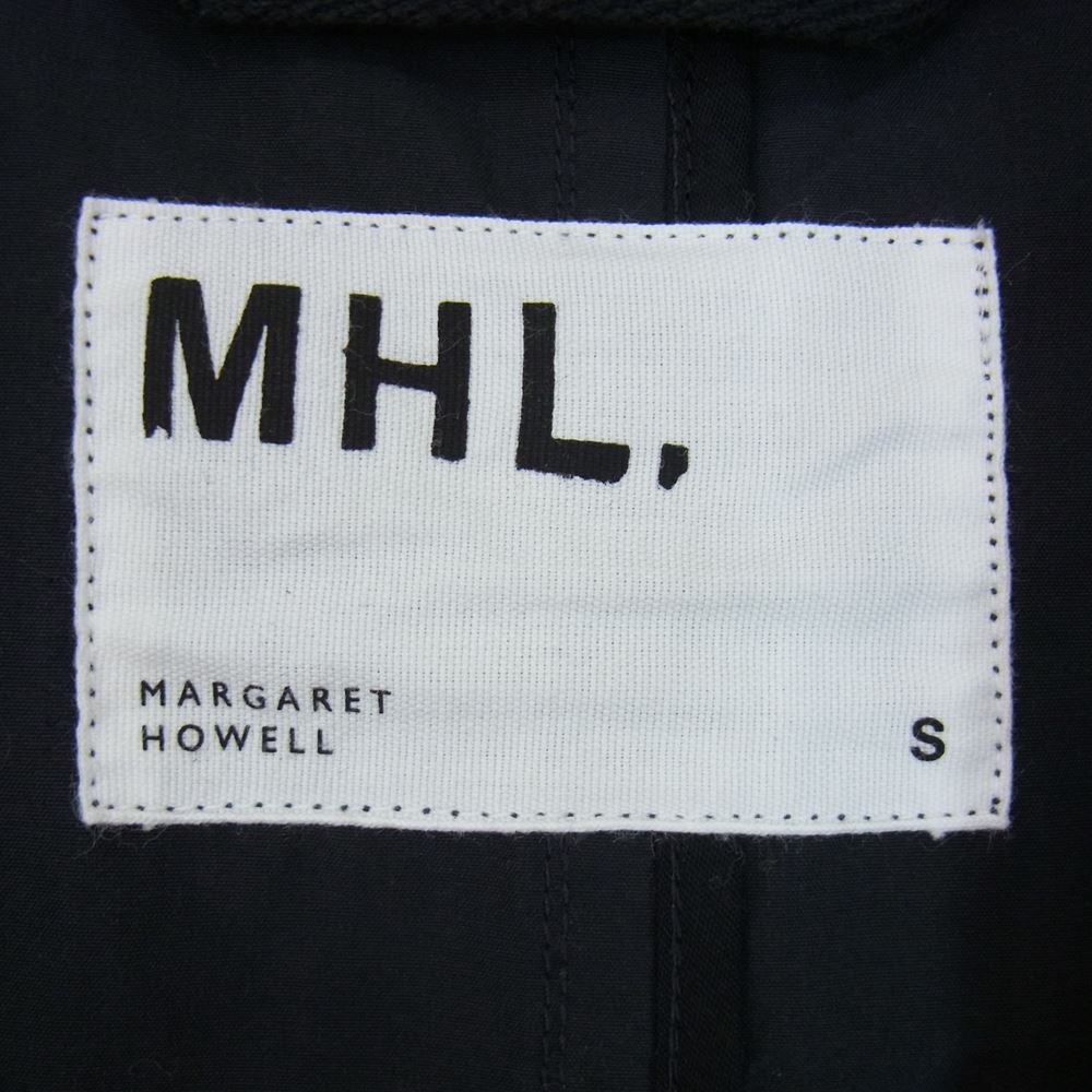 MARGARET HOWELL マーガレットハウエル 596-2110502 MHL. PROOFED COTTON POPLIN ステンカラー ロング コート ネイビー系 S【中古】