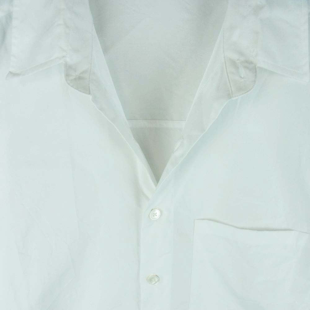 AURALEE オーラリー 23SS A23SS03TN WASHED FINX TWILL BIG HALF SLEEVEDSHIRT ウォッシュド ツイル ビッグ 半袖 シャツ ホワイト系 4【中古】