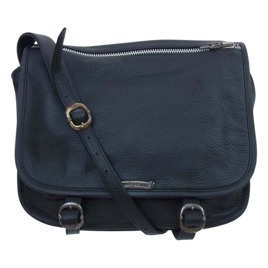 CHROME HEARTS クロムハーツ（原本無） SOFT SHOULDER BAG ソフトレザー ガンスリンガー ショルダー メッセンジャー バッグ ブラック系【中古】