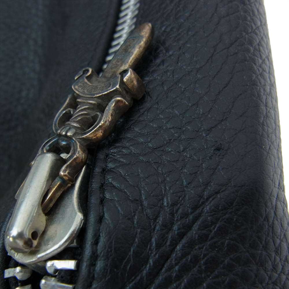 CHROME HEARTS クロムハーツ（原本無） SOFT SHOULDER BAG ソフトレザー ガンスリンガー ショルダー メッセンジャー バッグ ブラック系【中古】