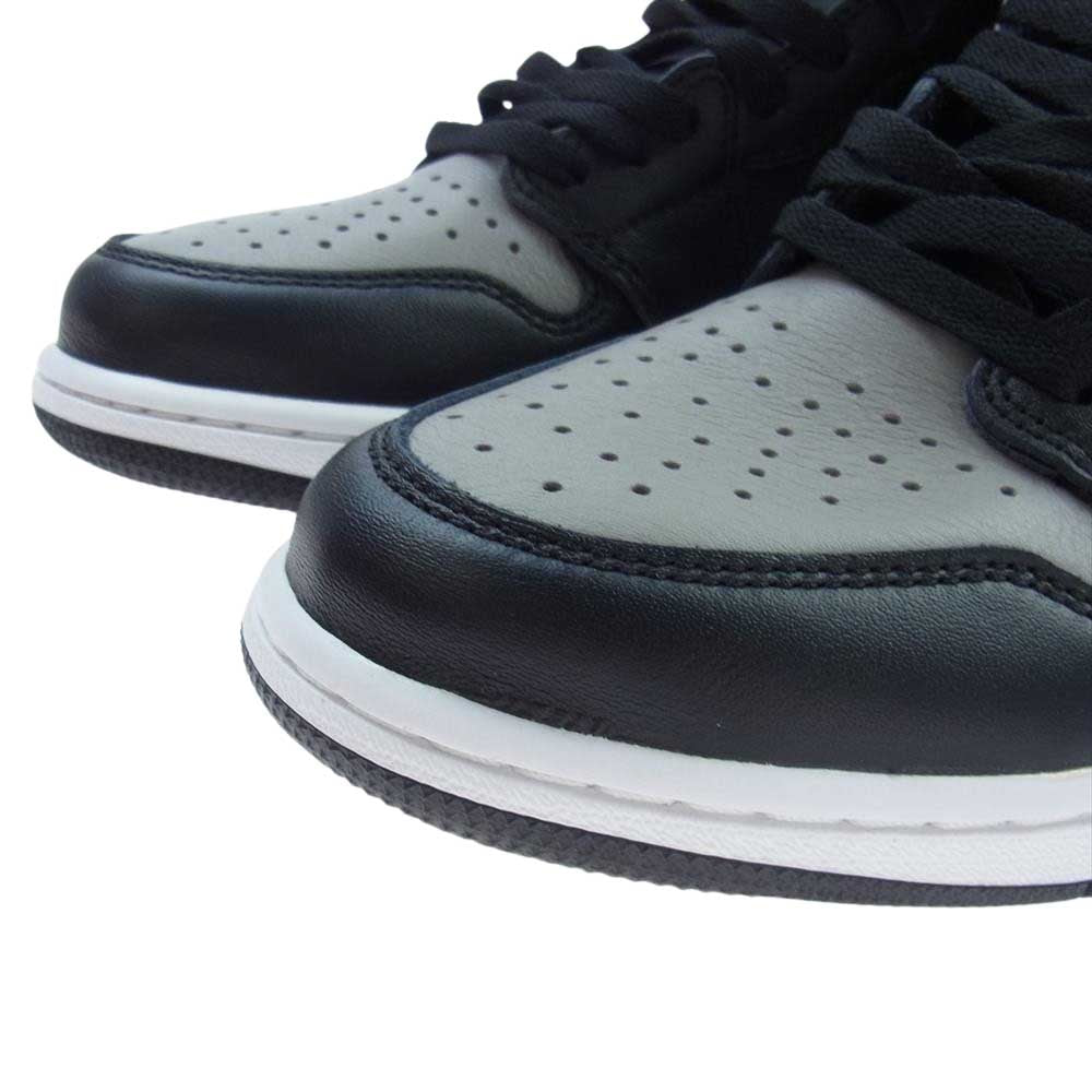 NIKE AIR JORDAN ナイキ ジョーダン 555088-013 1 RETRO 2018 HIGH OG SHADOW レトロ ハイ シャドウ スニーカー ブラック系 グレー系 28.5cm【新古品】【未使用】【中古】